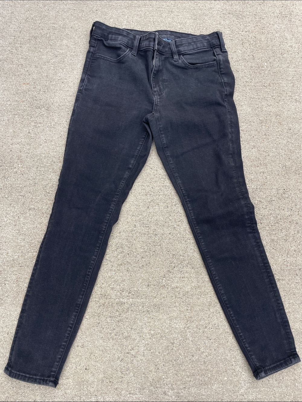 American Eagle Outfitters Dark Black Skinny Jeans for Women